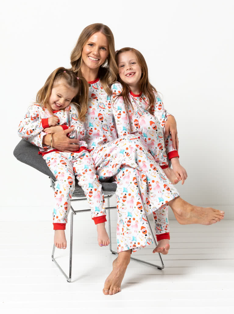 Women's Knit PJs By Style Arc - Traditional knit pyjamas.