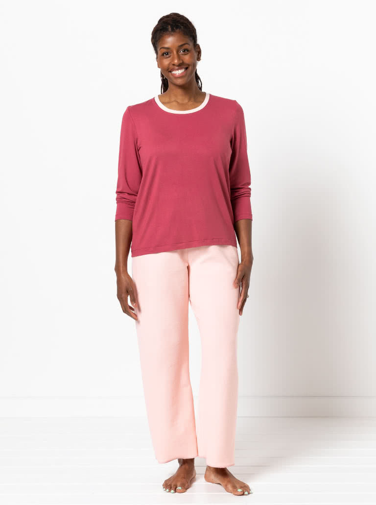 Women's Knit PJs By Style Arc - Traditional knit pyjamas.