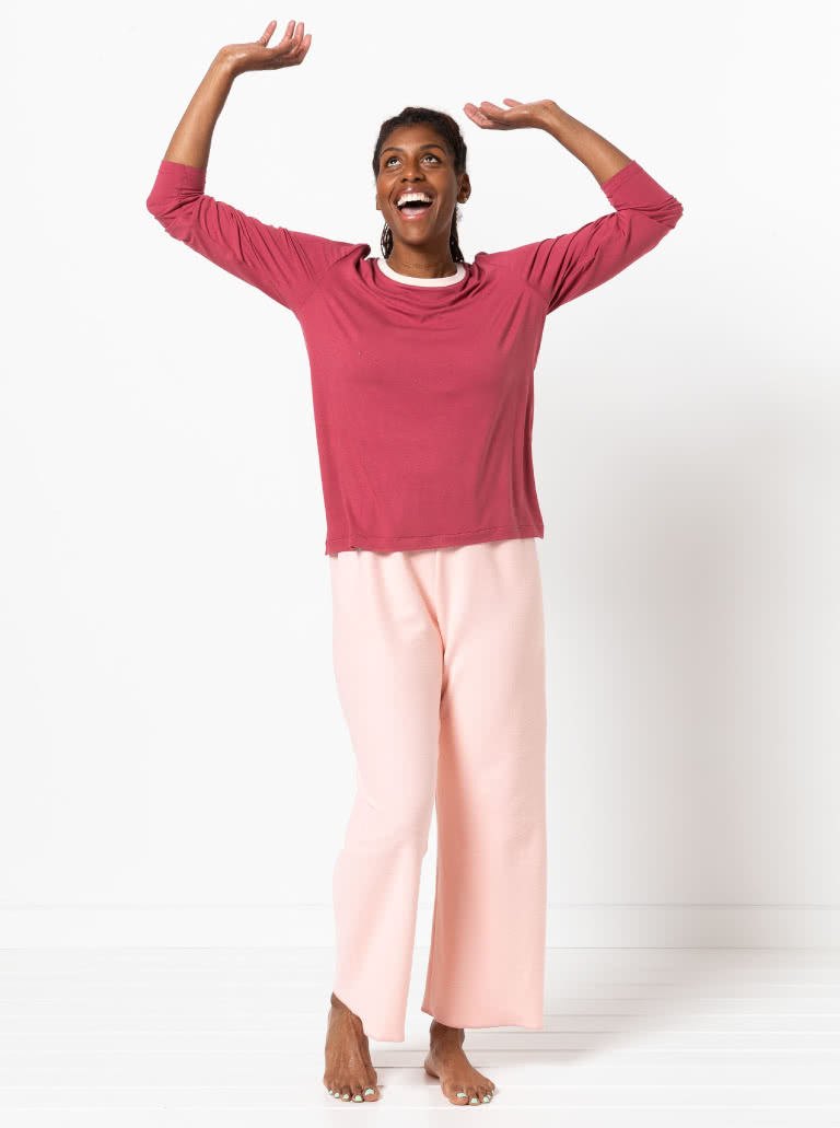 Women's Knit PJs By Style Arc - Traditional knit pyjamas.