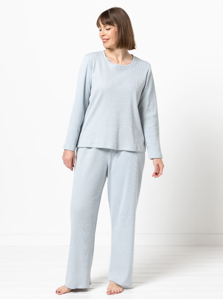 Women's Knit PJs By Style Arc - Traditional knit pyjamas.