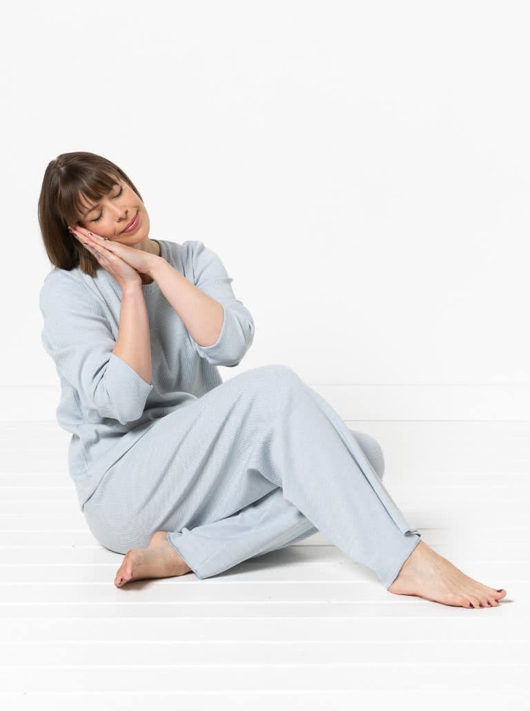 Women's Knit PJs By Style Arc - Traditional knit pyjamas.