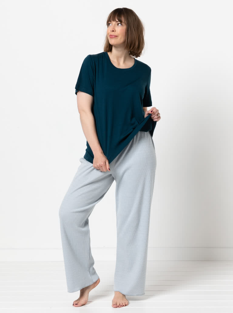 Women's Knit PJs By Style Arc - Traditional knit pyjamas.