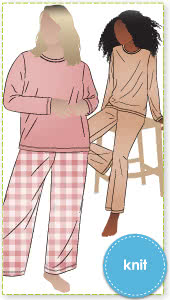 Women's Knit PJs By Style Arc - Traditional knit pyjamas.