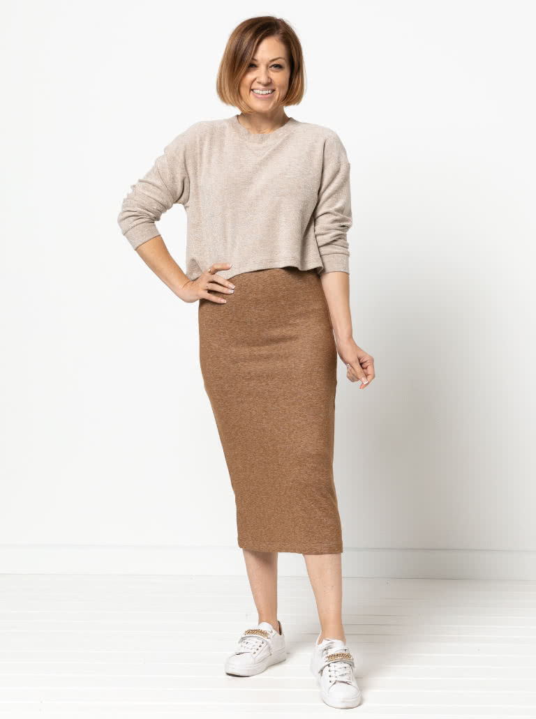 Yoyo Knit Top + Yoyo Knit Skirt Sewing Pattern Bundle By Style Arc - Fabulous knit top and skirt bundle.