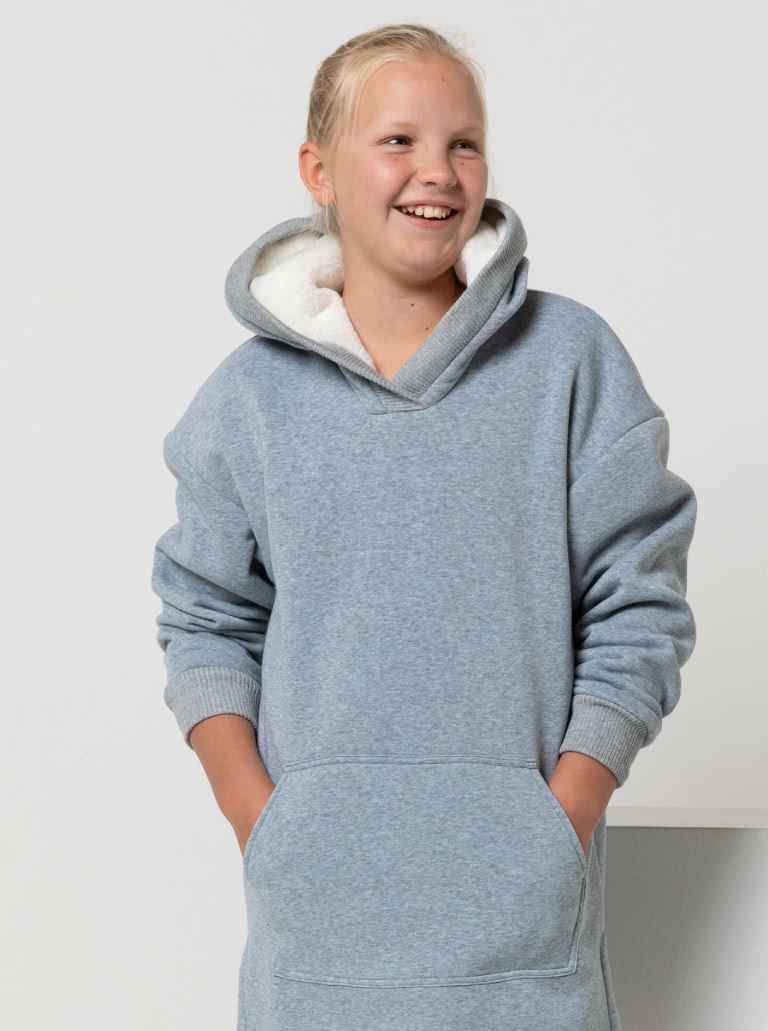 Zara Teens Hooded Dress By Style Arc - Knit dress with hood for teens 8-16